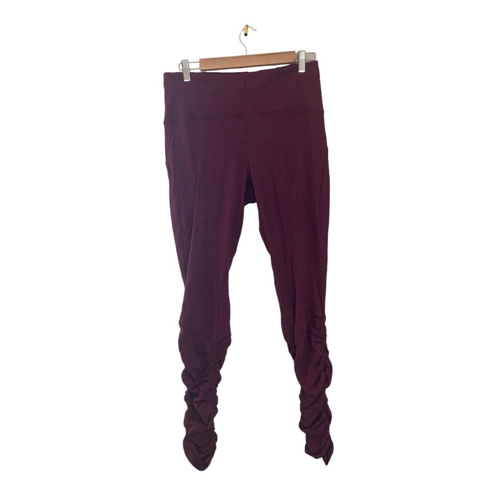 Lululemon Ready To Rulu Tight Leggings in Maroon SZ 10 - Picture 7 of 9
